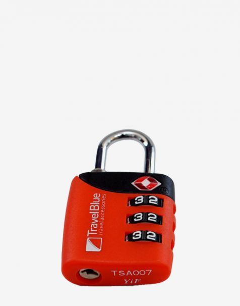 Travel Blue TSA 3 Dial Combination Lock - Red