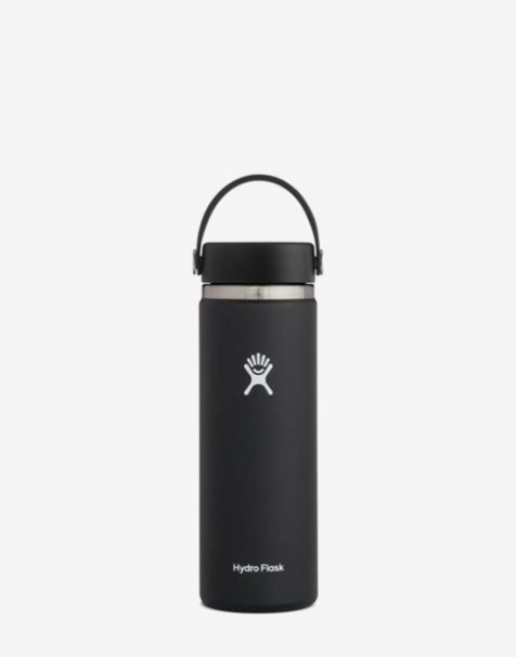 Hydro Flask 20 Oz Wide Mouth Flex Cap Water Bottle - Black