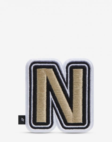 LOJEL Letter Embroidered Patches - Alphabet N