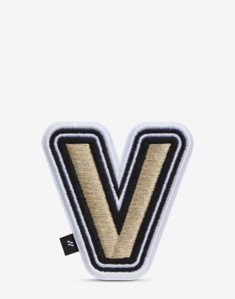 LOJEL Letter Embroidered Patches - Alphabet V