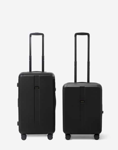 Special Bundling Bagasi Galena Trunk Small Black + Bagasi Galena Small Black