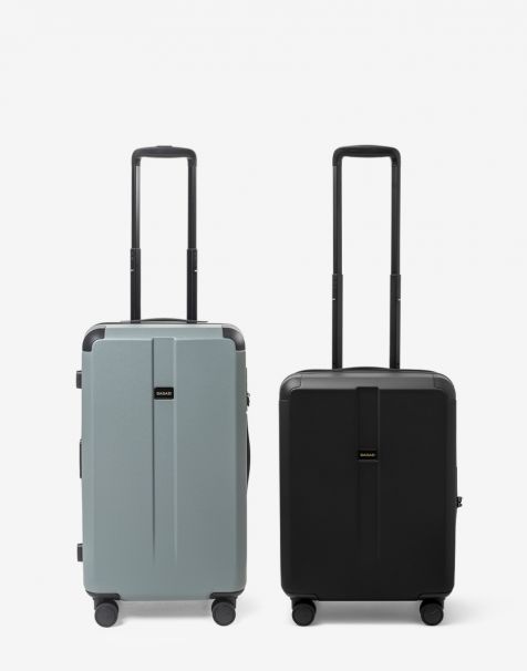 Special Bundling Bagasi Galena Trunk Small Mineral Green + Bagasi Galena Small Black