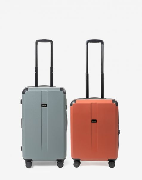 Special Bundling Bagasi Galena Trunk Small Mineral Green + Bagasi Galena Small Terracotta