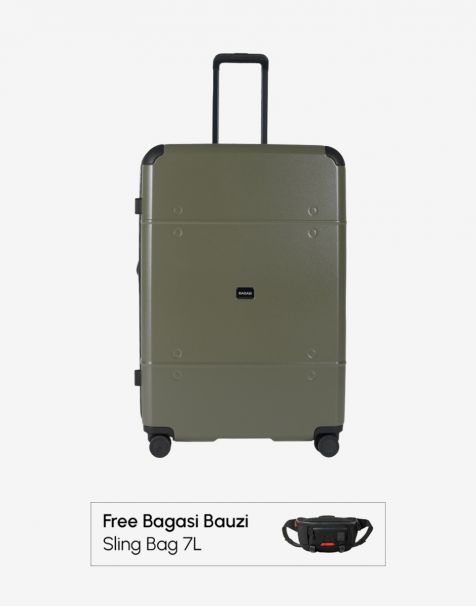 Buy Bagasi Stupa Expand Large Cement Green Free Bagasi Bauzi Sling Bag 7L Black