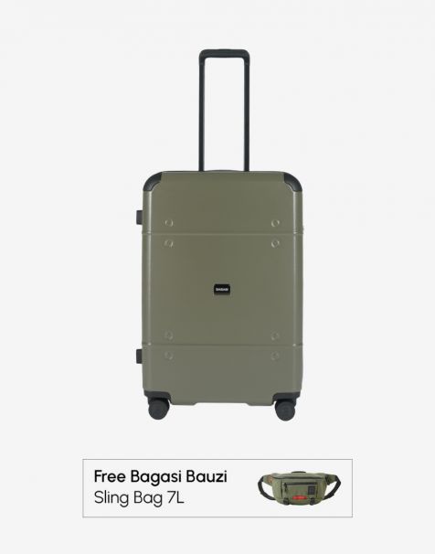 Buy Bagasi Stupa Expand Medium Cement Green Free Bagasi Bauzi Sling Bag 7L Cement Green