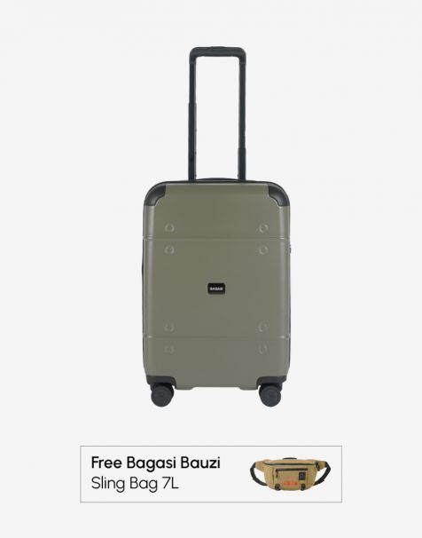 Buy Bagasi Stupa Expand Small Cement Green Free Bagasi Bauzi Sling Bag 7L Dessert
