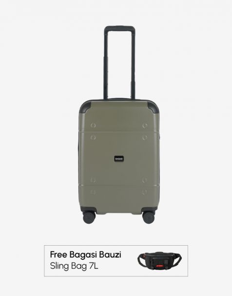 Buy Bagasi Stupa Expand Small Cement Green Free Bagasi Bauzi Sling Bag 7L Black