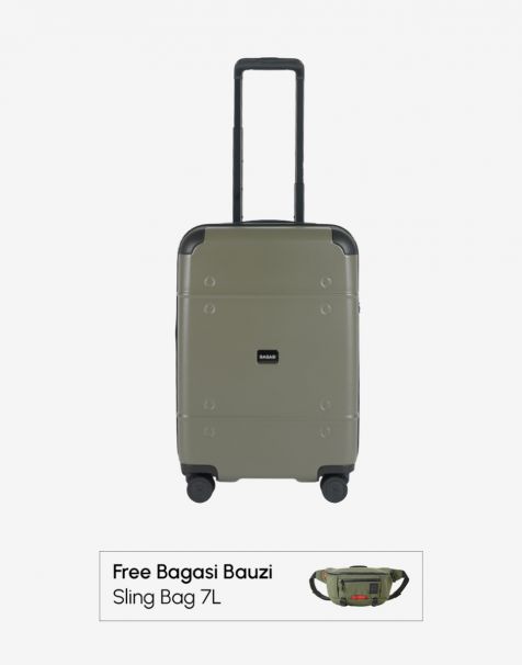 Buy Bagasi Stupa Expand Small Cement Green Free Bagasi Bauzi Sling Bag 7L Cement Green