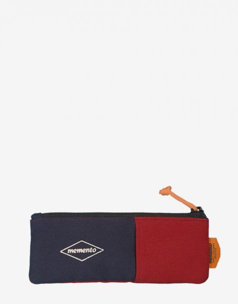 Memento Pencil Case - Navy/Red