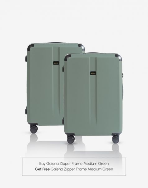 [SPECIAL OFFER] Bagasi Galena Zipper Frame Medium Mineral Green get Free Bagasi Galena Zipper Frame Medium Mineral Green
