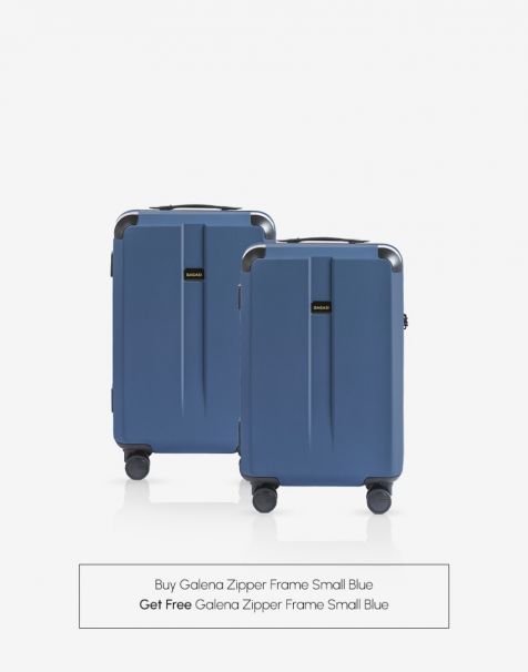 [SPECIAL OFFER] Bagasi Galena Zipper Frame Small Steel Blue get Free Bagasi Galena Zipper Frame Small Steel Blue