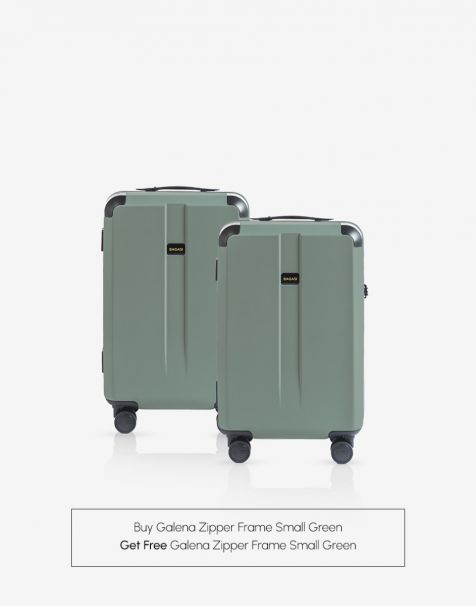 [SPECIAL OFFER] Bagasi Galena Zipper Frame Small Mineral Green get Free Bagasi Galena Zipper Frame Small Mineral Green